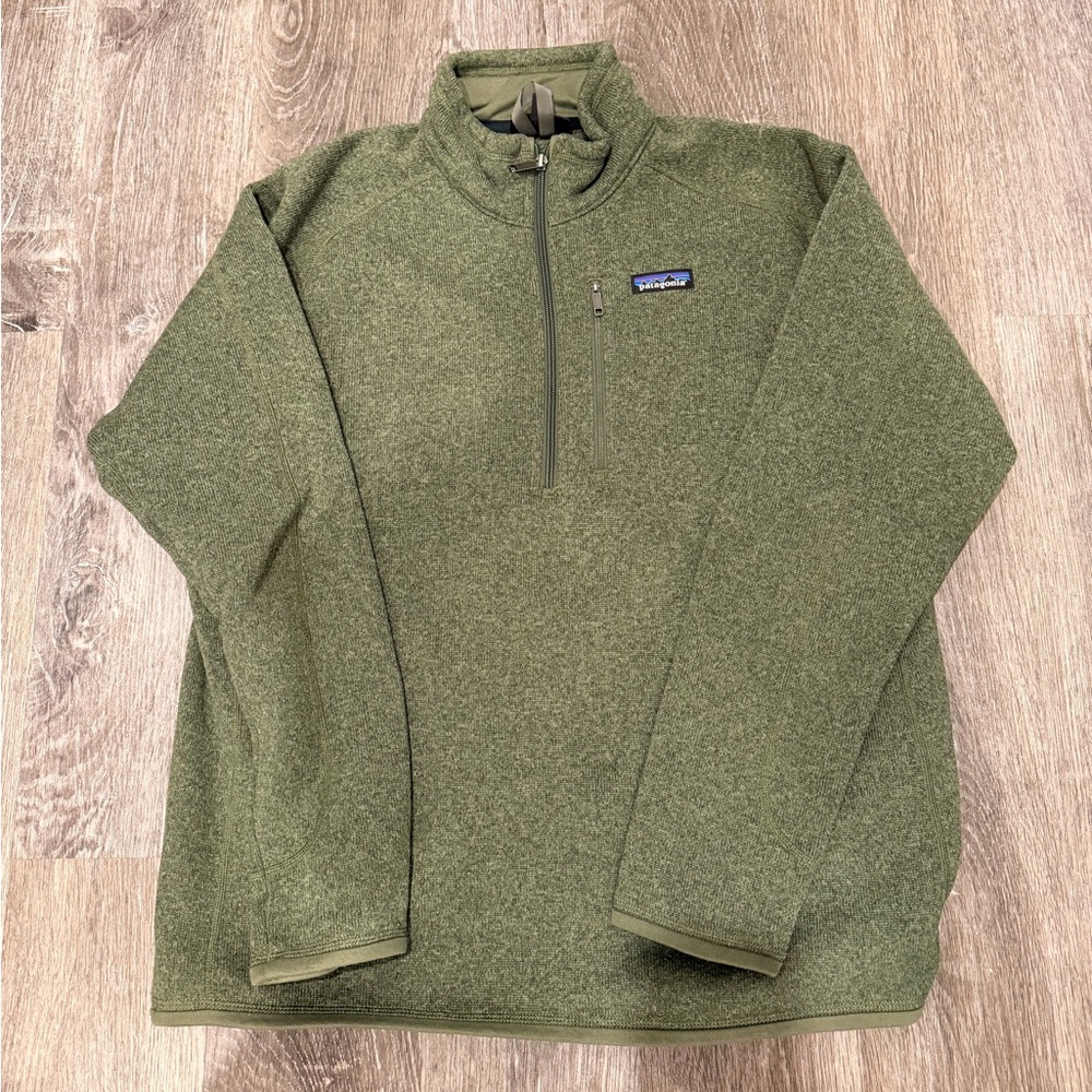 Patagonia Better Sweater 1/4 Zip, Large, Green